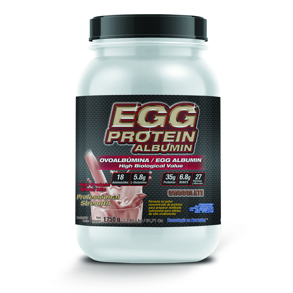 Egg Protein 1,750 Gr : Ovoalbúmina Clara De Huevo Sabor Chocolate F&nt
