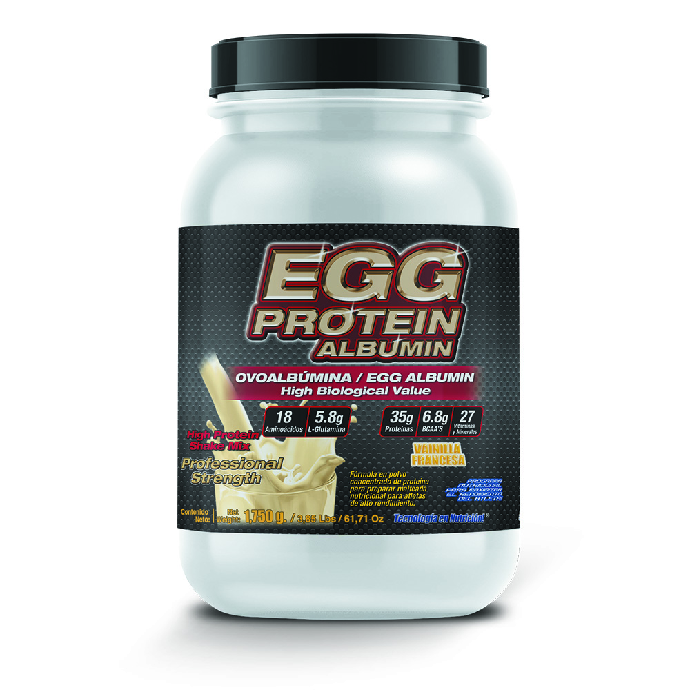 Egg Protein 1,750 Gr : Ovoalbúmina Clara De Huevo Sabor Vainilla francesa F&nt