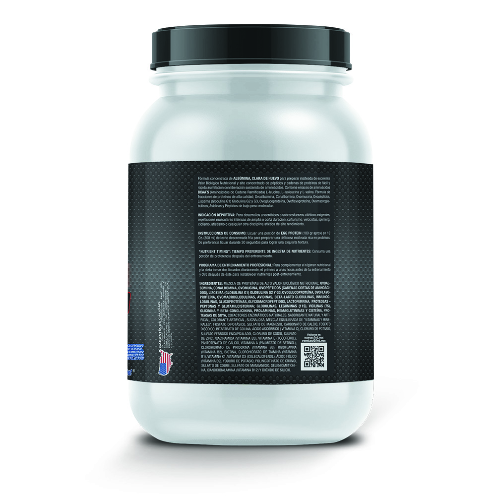 Egg Protein 1,750 Gr : Ovoalbúmina Clara De Huevo Sabor Vainilla francesa F&nt