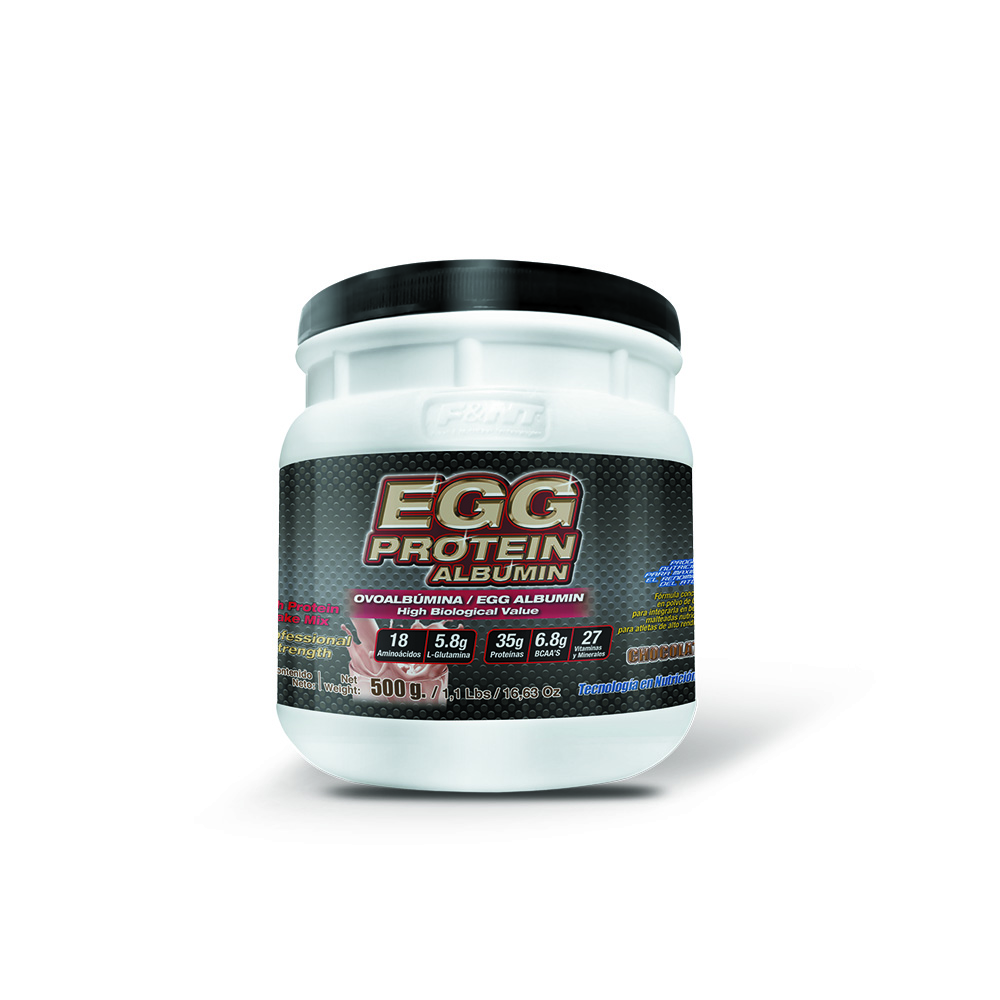 Egg Protein 500 Gr : Ovoalbúmina Clara De Huevo Sabor Chocolate F&nt