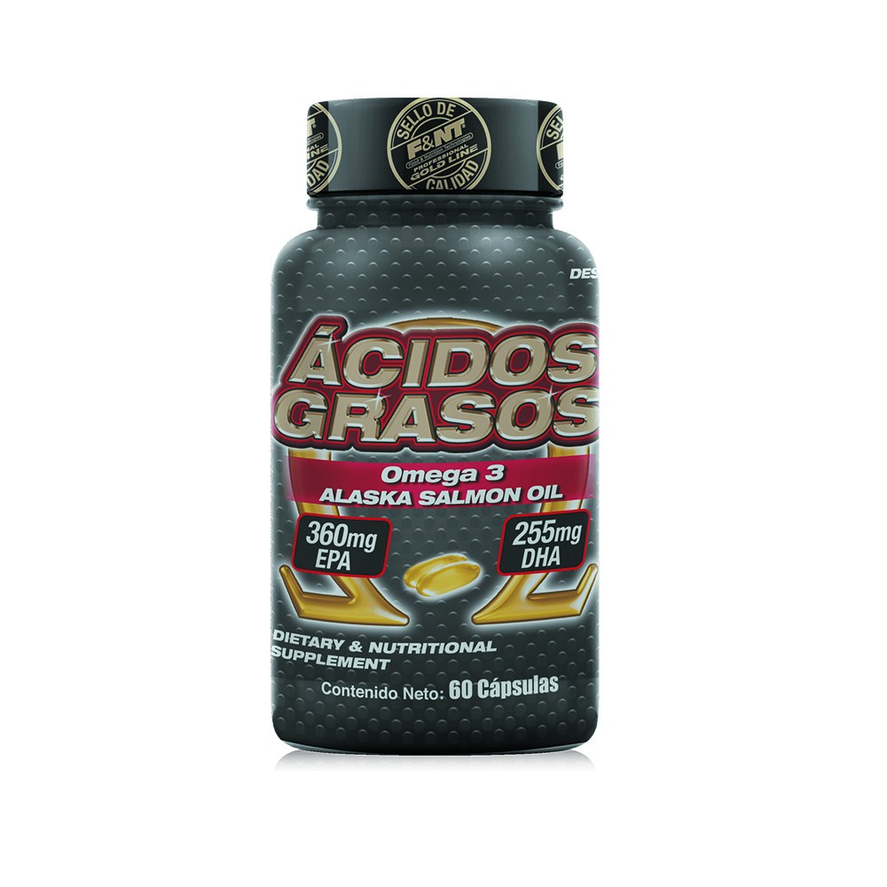 Omega 3 Ácidos Grasos: Ácido Graso De Salmón De Alaska.