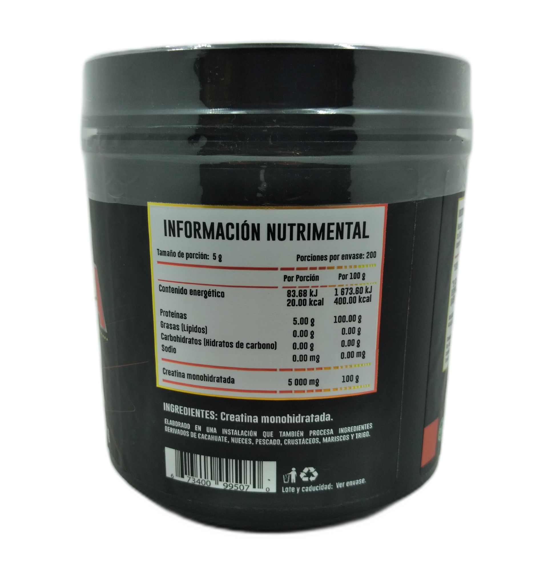 Creatina Monohidratada Advance Nutrition 1 Kg 200 Serv