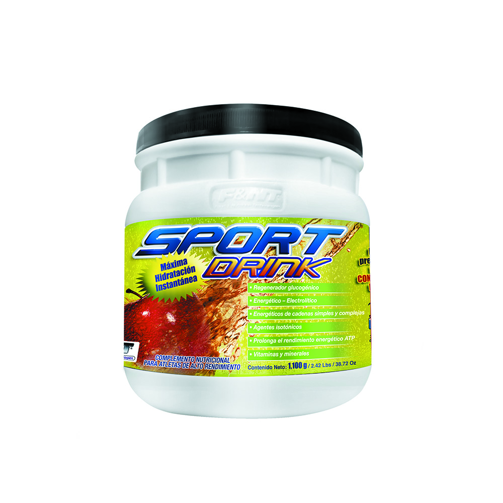Sport Drink 1,100 Gr: Electrolitos Energía Hidratos Sabor Manzana F&nt