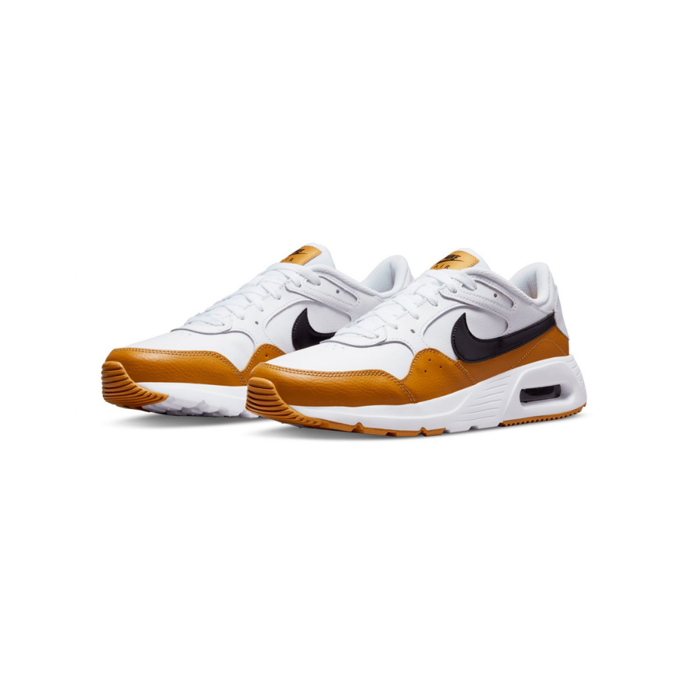 Tenis Nike Air Max Sc Leather Dh 9636 100 Color Blanco Para Caballero