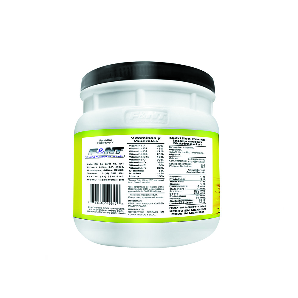 Sport Drink 1,100 Gr: Electrolitos Energía Hidratos Sabor Manzana F&nt