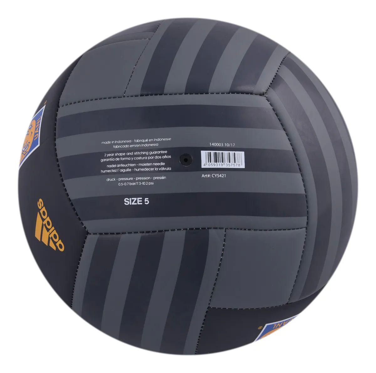 Balón Fútbol Adidas Tigres U.A.N.L. Gris #5