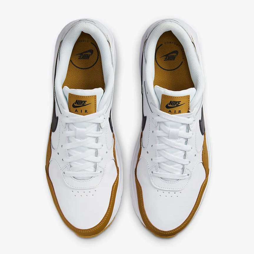 Tenis Nike Air Max SC Blanco Negro Dorado de Caballero