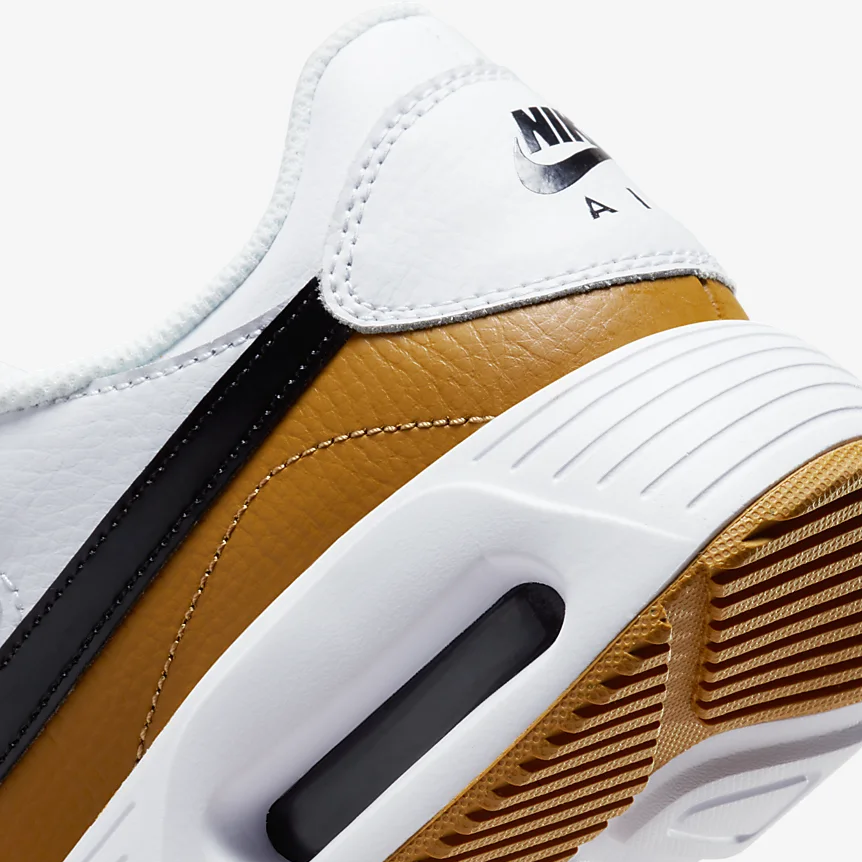 Tenis Nike Air Max SC Blanco Negro Dorado de Caballero