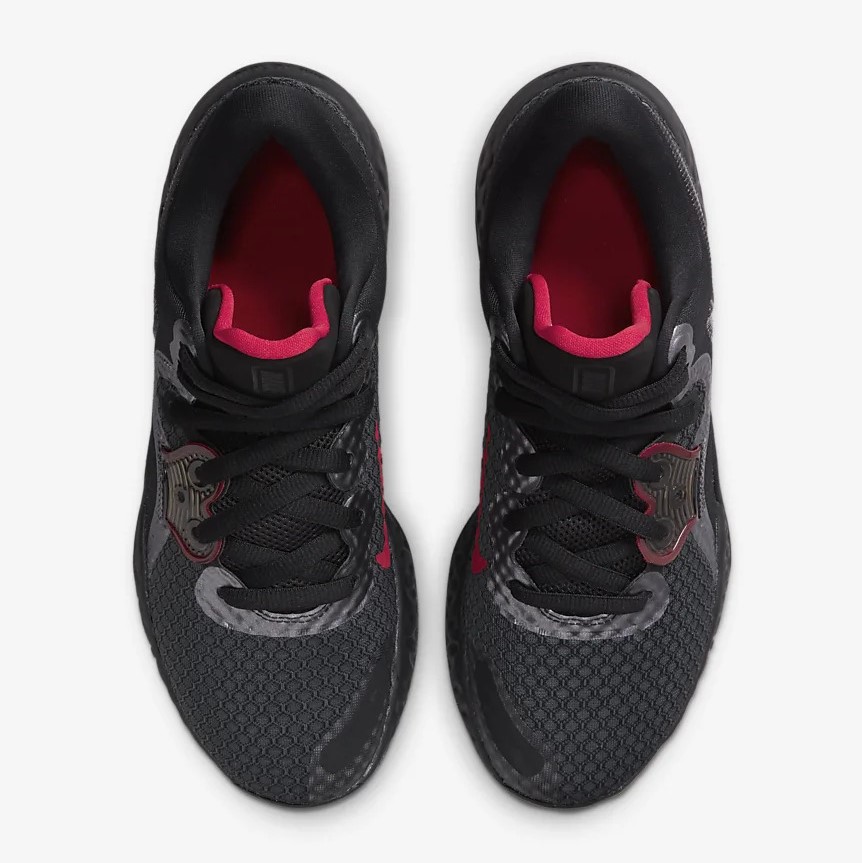 Tenis Nike Renew Elevate 2 Negro Rojo de Caballero Original