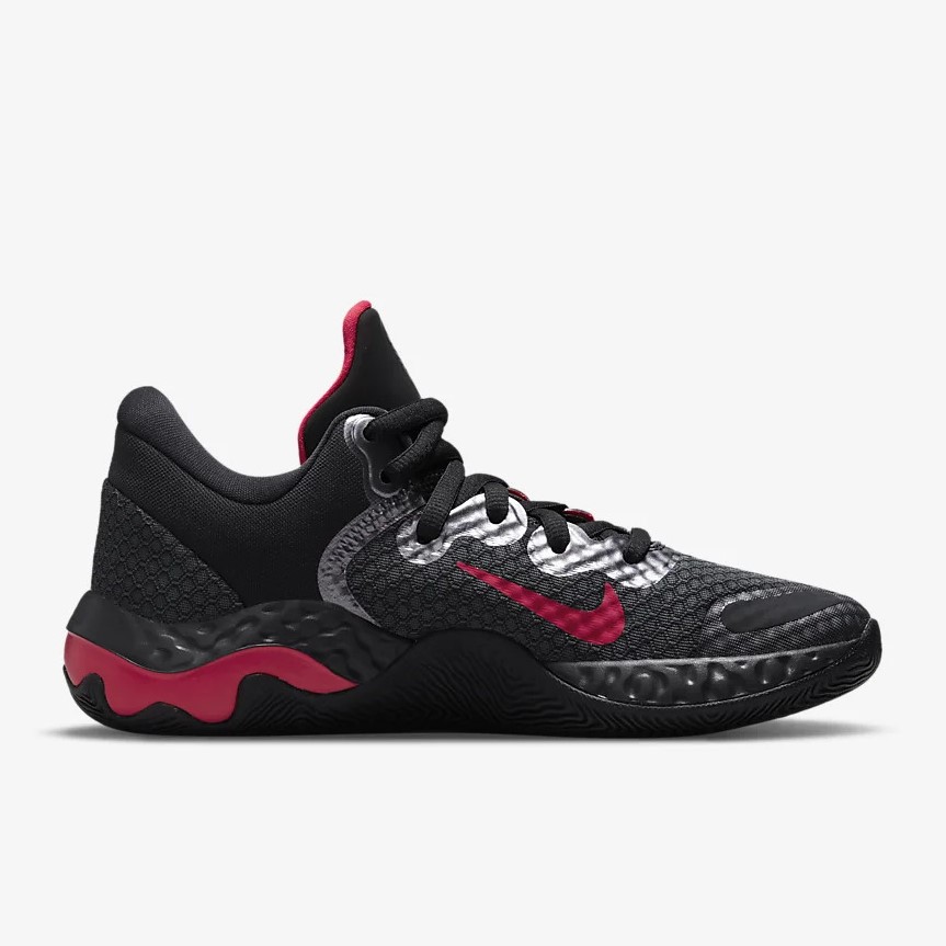 Tenis Nike Renew Elevate 2 Negro Rojo de Caballero Original