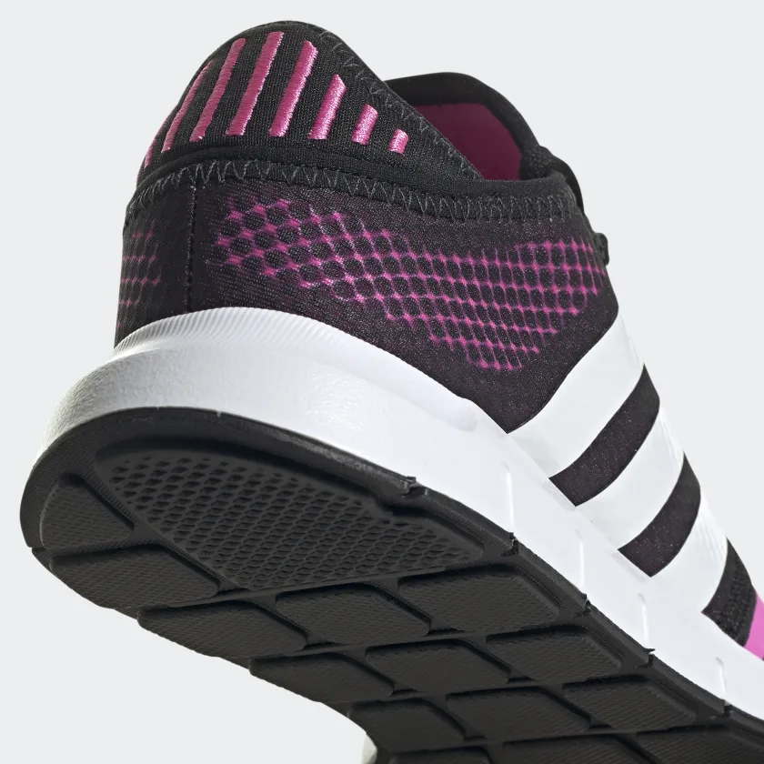 Tenis Adidas Swift Run Negro Rosa de Dama Original