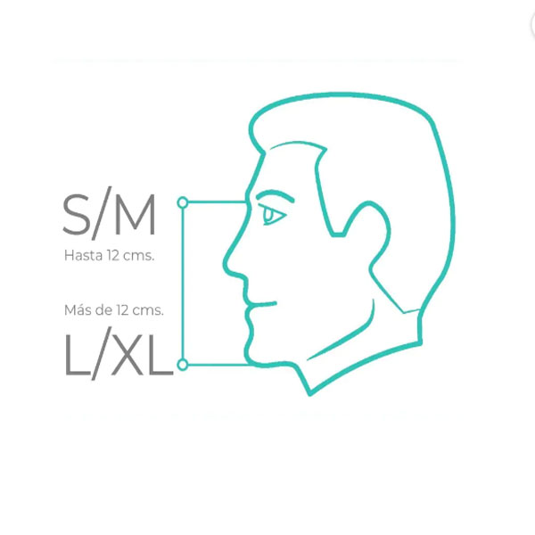 Mascara Snorkel Ninja Visores Buceo Negro.