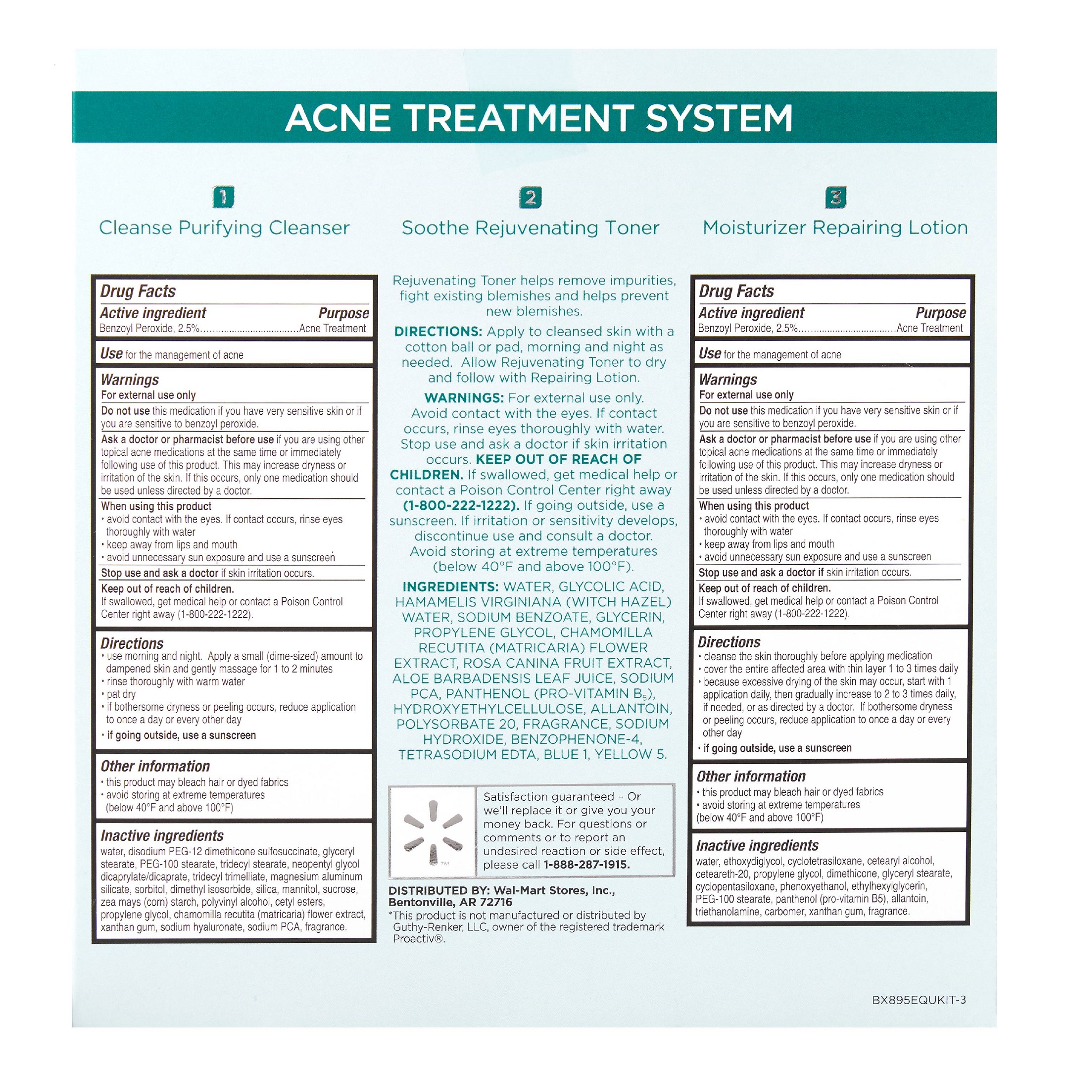 Equate Sistema Premium De Tratamiento Antiacne
