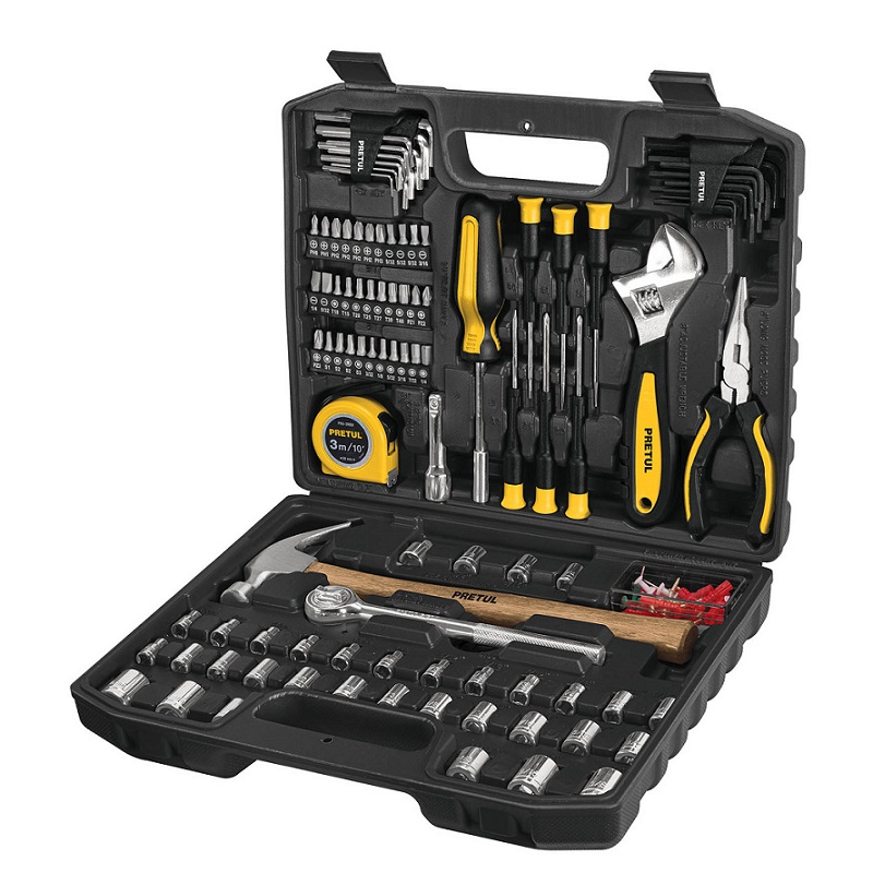 Juego de Herramientas Autocle Pretul SET-104 Mecanica Dados Puntas Llaves Allen Martillo Perico