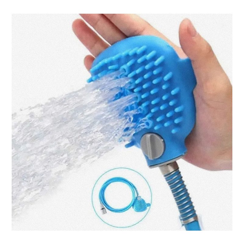 Guante De Baño Con Manguera Para Bañar Perros Y Mascotas.