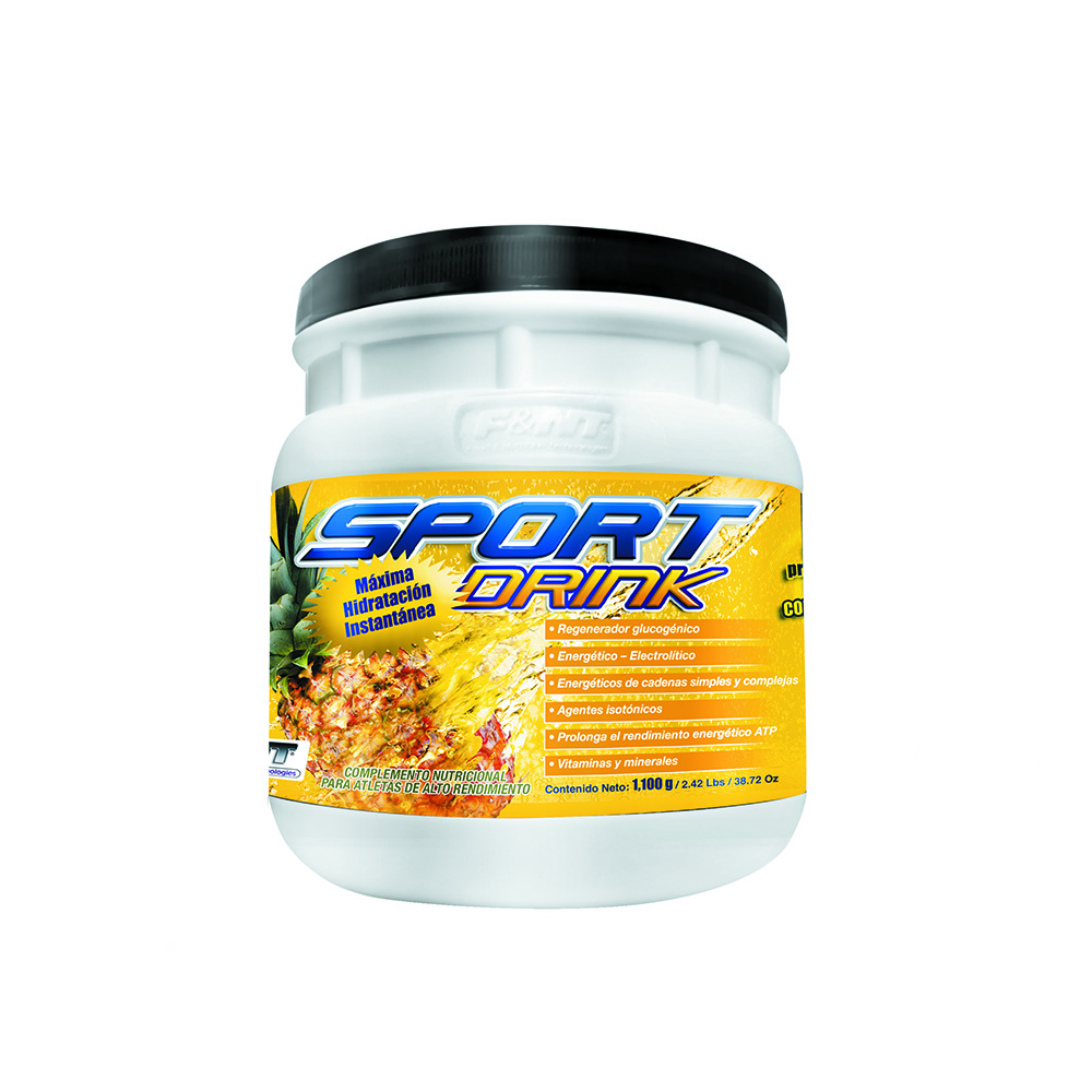 Sport Drink 1,100 Gr: Electrolitos Energía Hidratos Sabor Piña F&nt