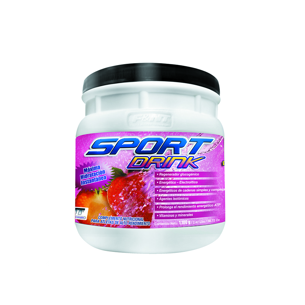 Sport Drink 1,100 Gr: Electrolitos Energía Hidratos Sabor Fresa F&nt