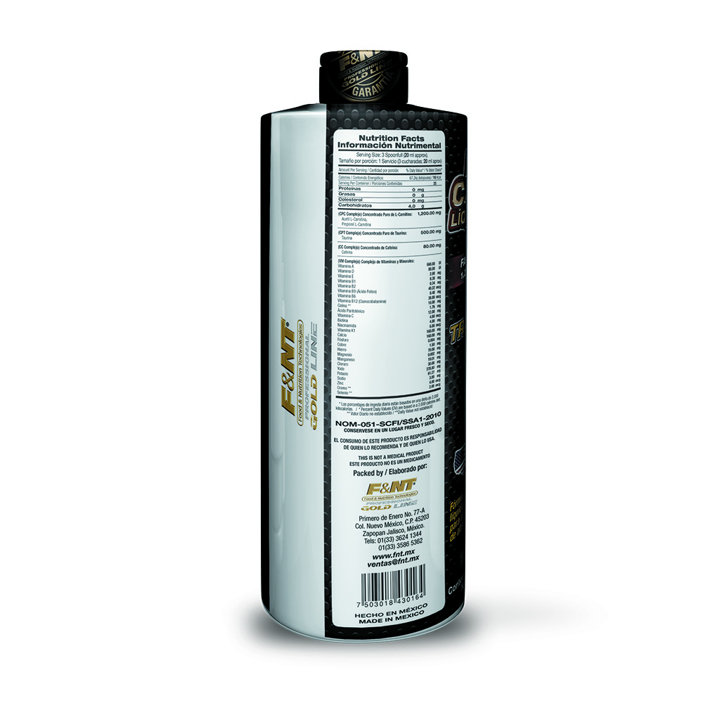 Carnitina Taurina Cafeina Líquida F&nt 500 Ml L-carnitina