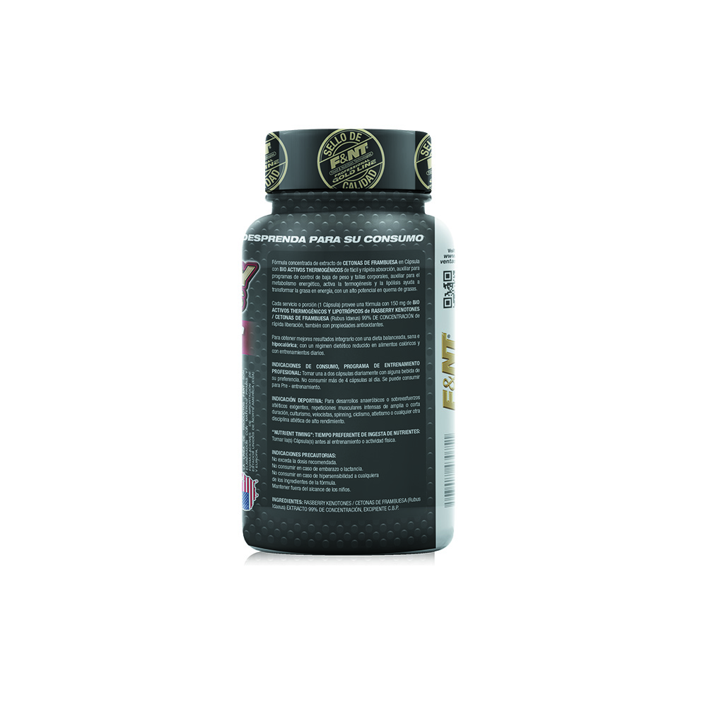 Cetonas De Frambuesa Raspberry Ketones 60 Caps 99% Concentrados