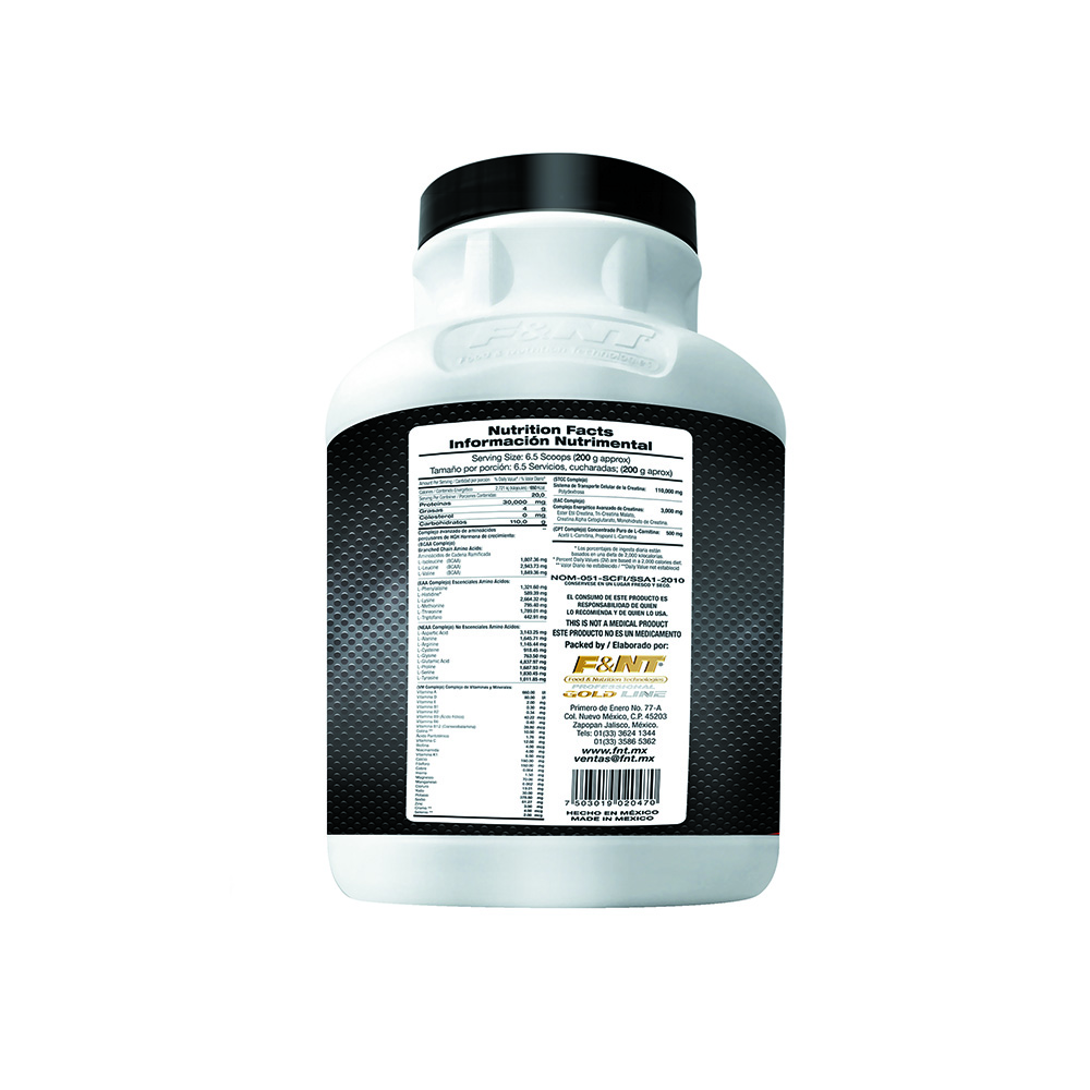 Gainer Mass Muscle & Weight 4,000 Gr Proteina Y Carbohidratos Sabor Vainilla francesa F&nt