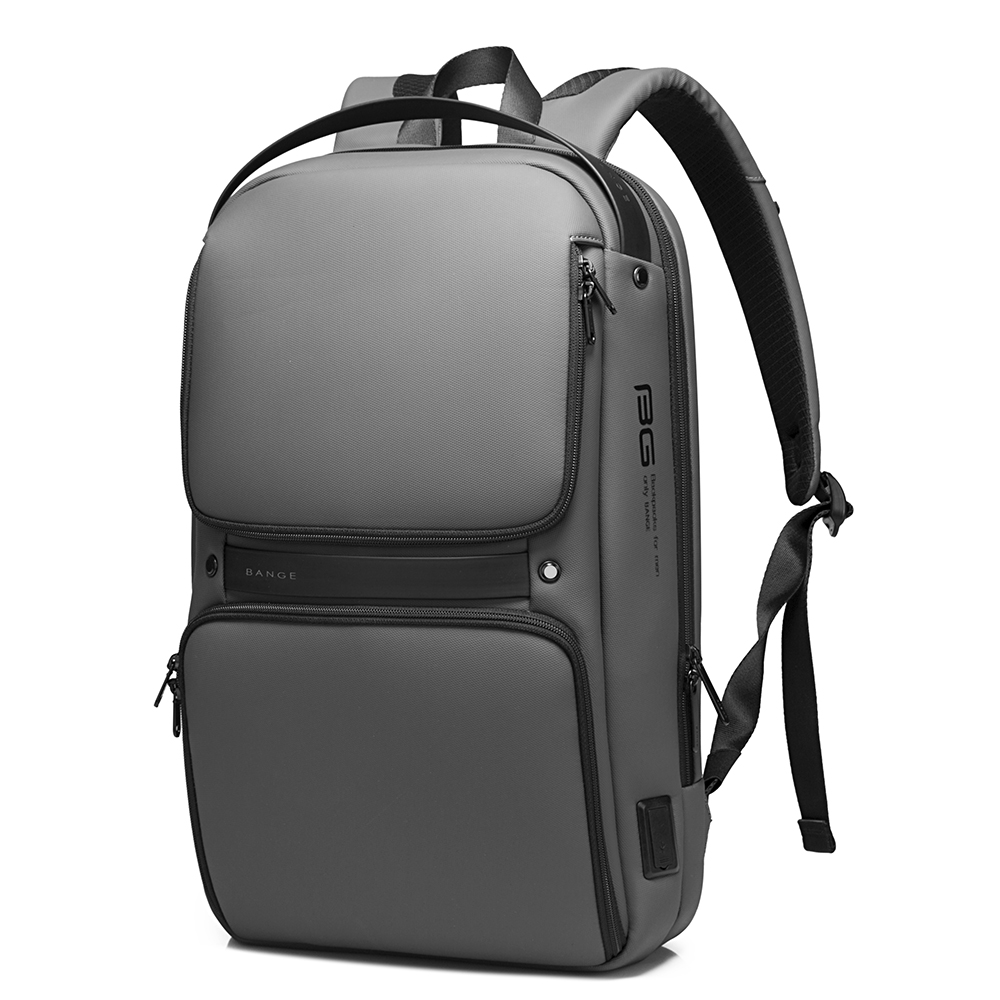 Mochila de Negocios BANGE. Puerto de carga USB, bolsillo antirrobo, correa acolchada y material repelente al agua. Portátil de 16 Modelo BG-7261