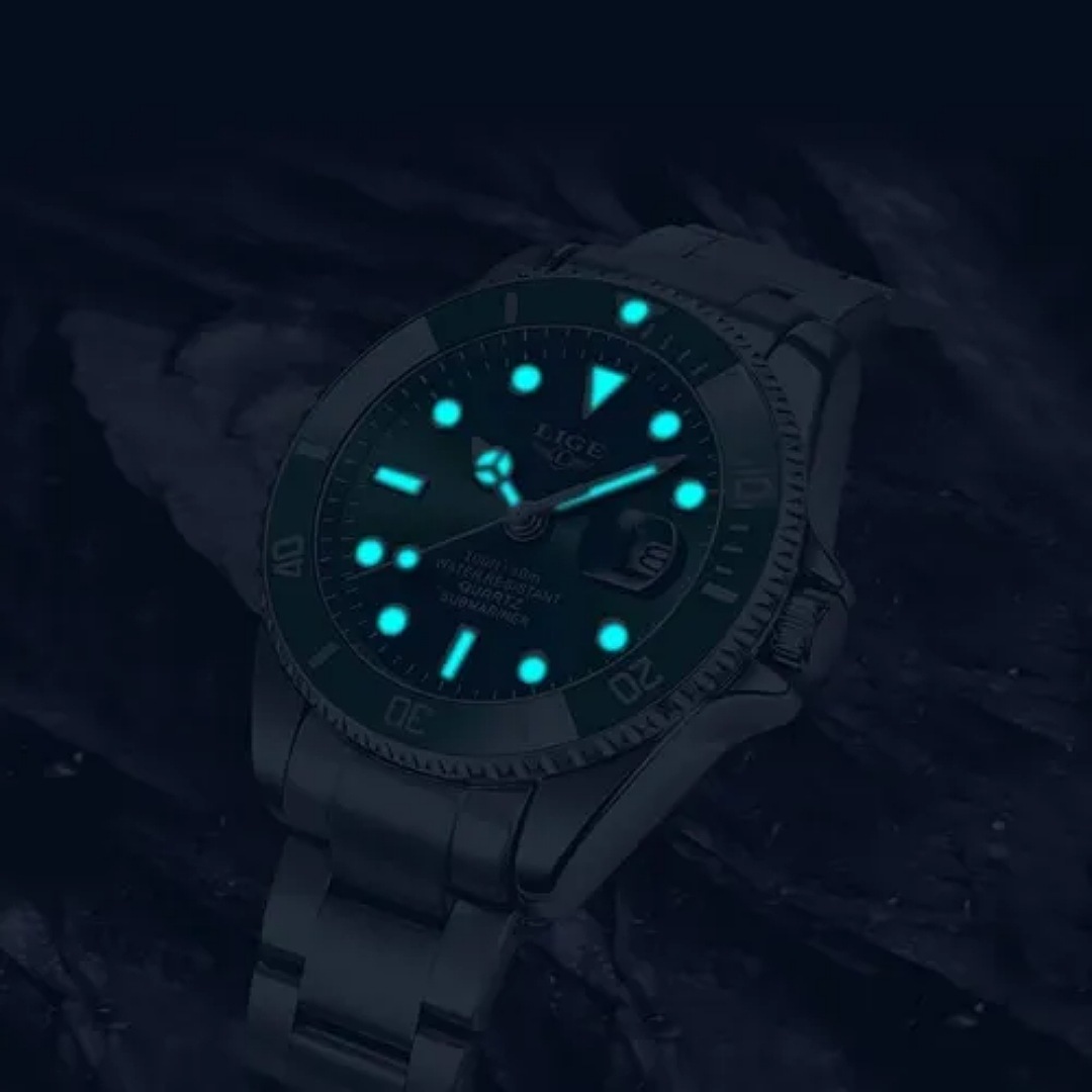 Lige - Reloj Impermeable Para Hombre, Diseño De Fantasma