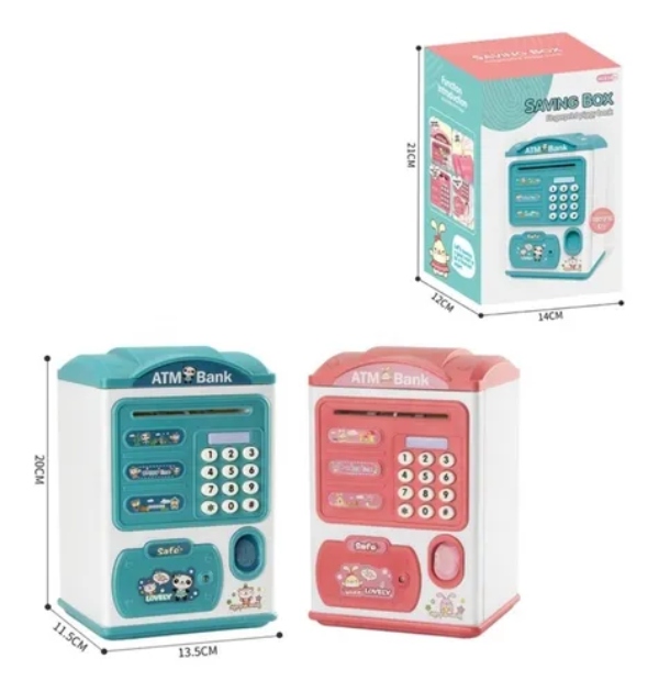 Mini Cajero Automatico Alcancia De Juguete Atm