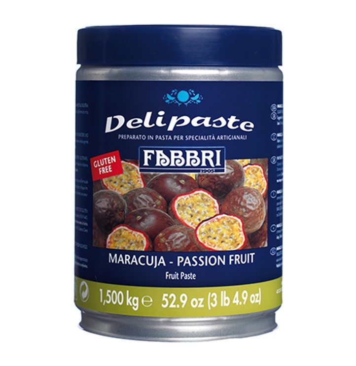 Delipaste, Pasta Saborizante Para Helado Fabbri Sabor Maracuya 1.5 Kg
