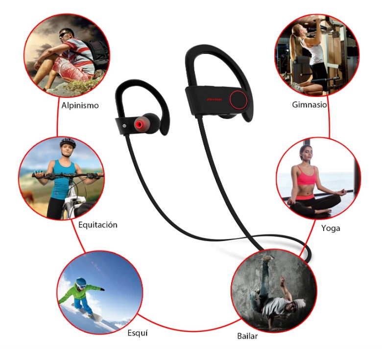 Audífonos Inalámbricos Impermeables  Negro 