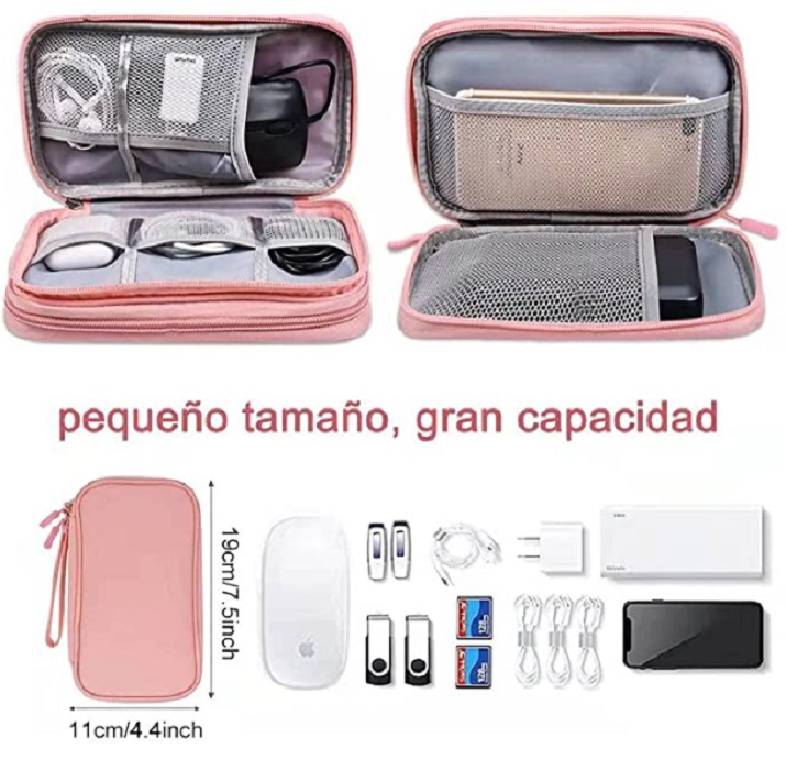 Estuche para Accesorios Electrónicos Universal Color Naranja
