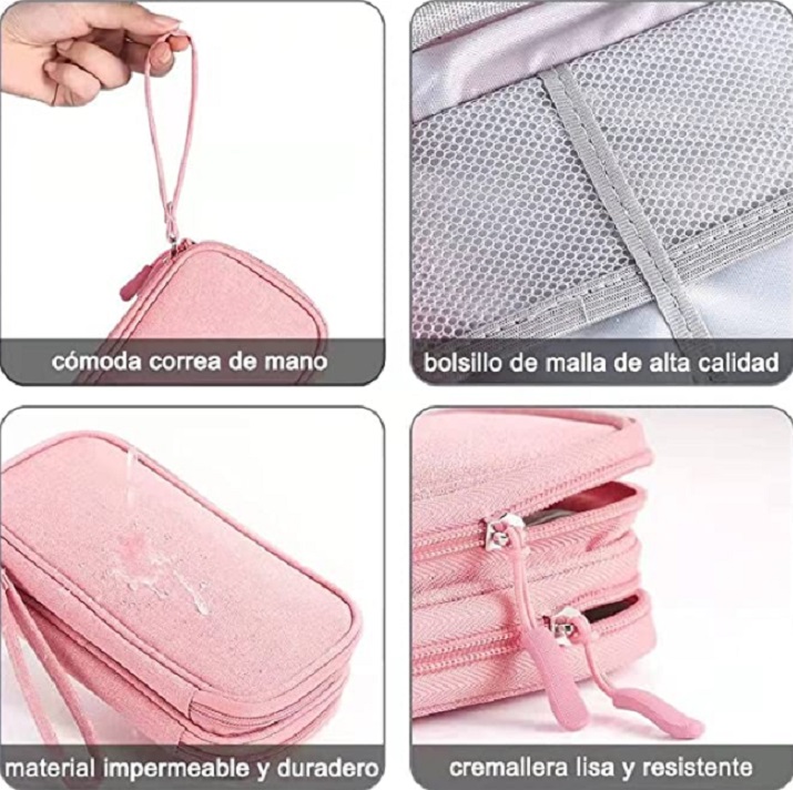 Estuche para Accesorios Electrónicos Universal Color Naranja