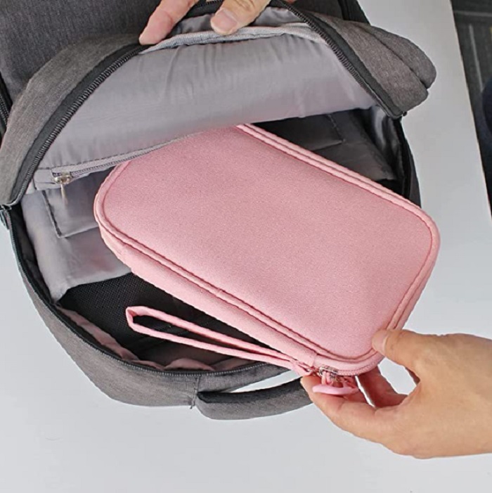 Estuche para Accesorios Electrónicos Universal Color Naranja