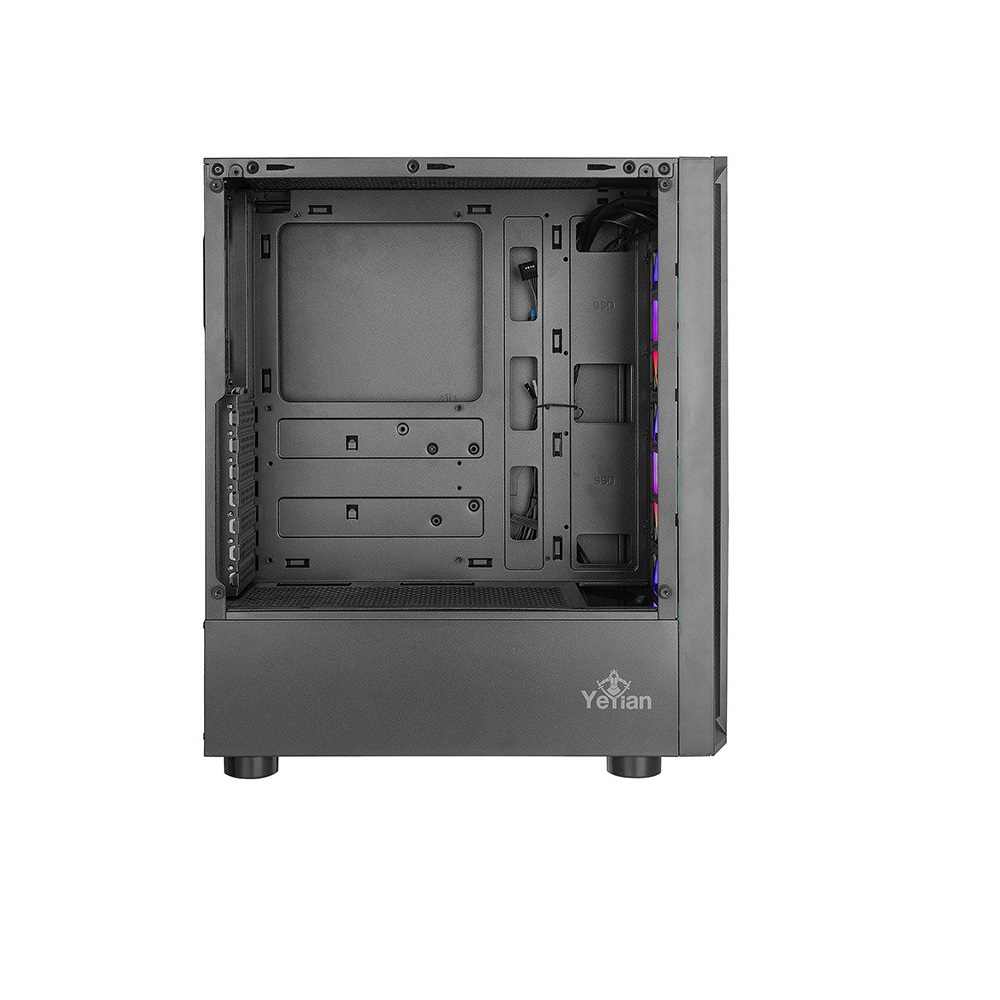 Gabinete Yeyian Ventle ATX 3 ventiladores ARGB YCH-ATAB-01BK