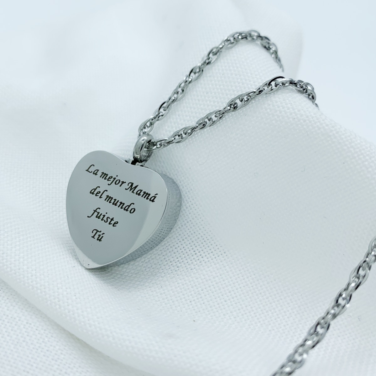 Dije Para Cenizas Cremación Urna Funeraria Relicario 03 - Acero inoxidable- Joyería,Relicario,Diseño Elegante 