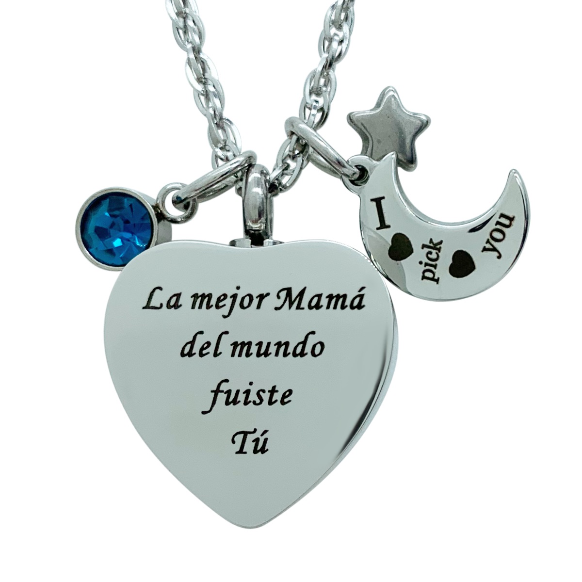 Dije Para Cenizas Cremación Urna Funeraria Relicario 03 - Acero inoxidable- Joyería,Relicario,Diseño Elegante 