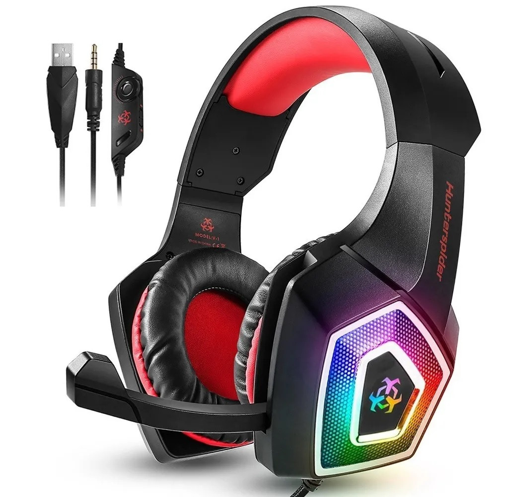 Audífonos Gamer Hunterspider V1 Estéreo Para Ps4 Pc Xbox One