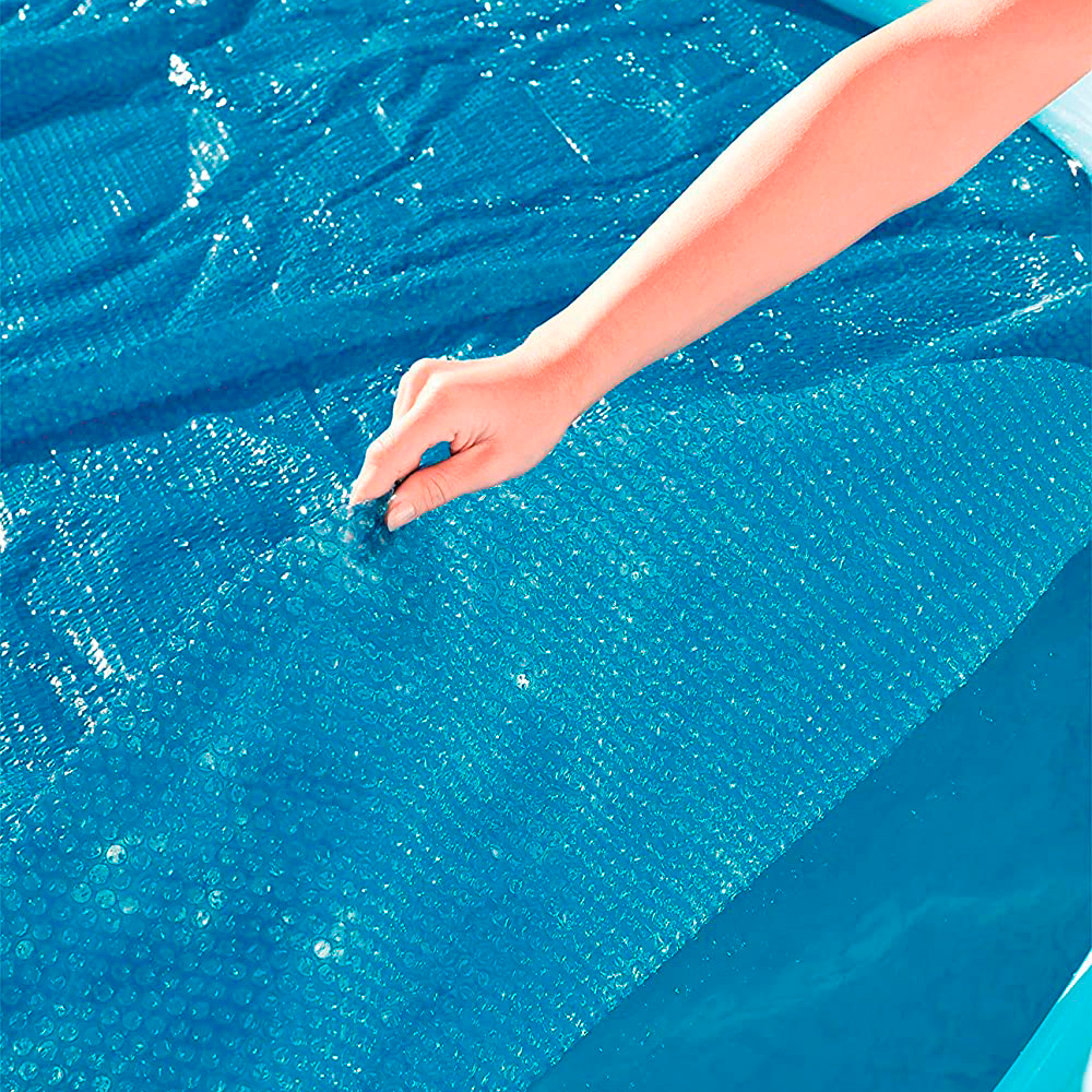 Cubierta Cobertor Solar Para Alberca Piscina Redonda Azul De Burbuja 3.05 M Bestway