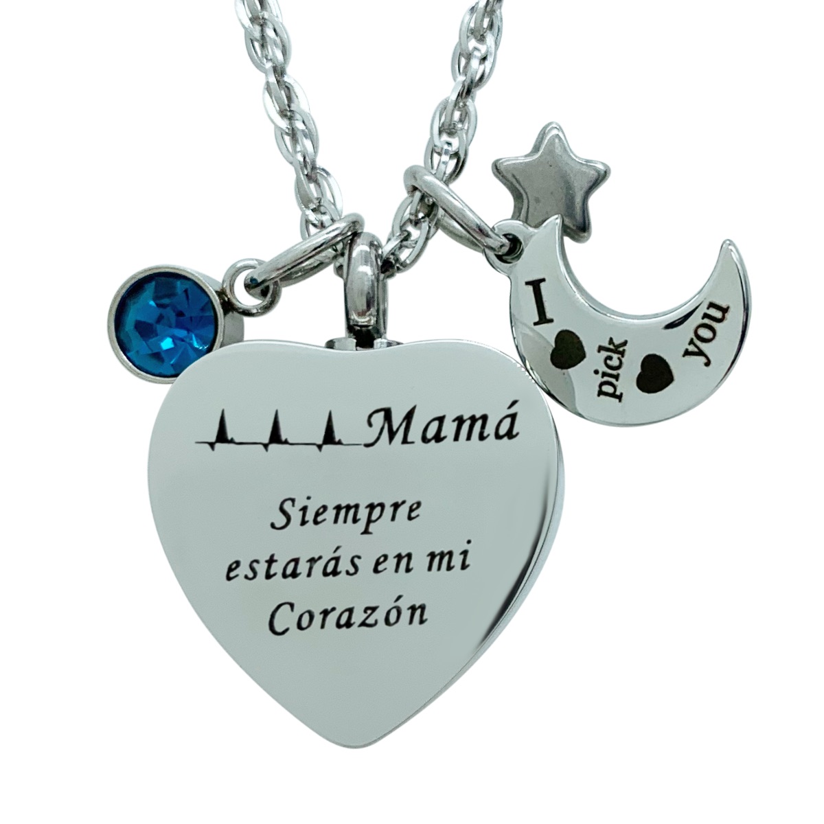 Dije Para Cenizas Cremación Urna Funeraria Relicario 05 - Acero inoxidable- Joyeria,Relicario,Diseño Elegante