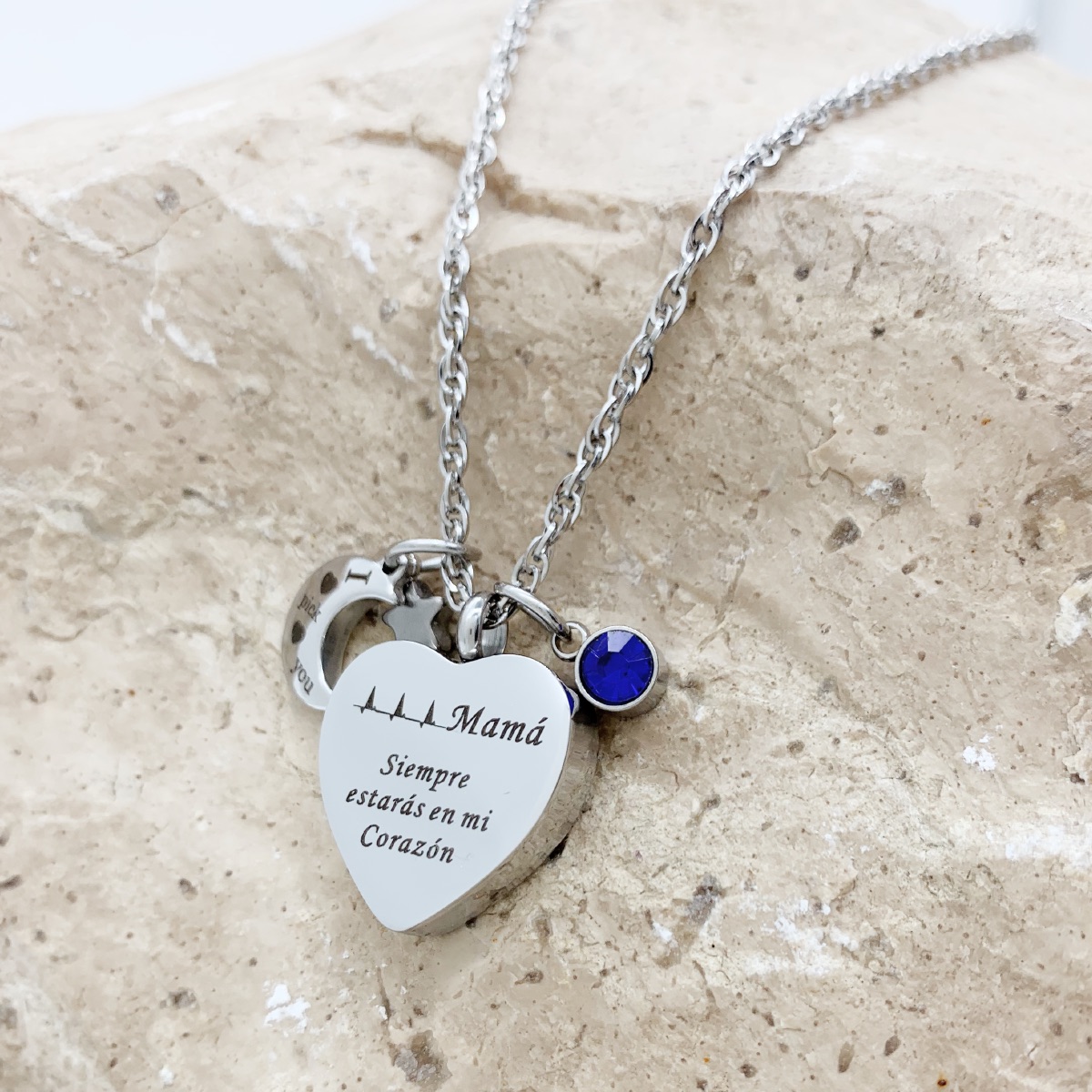 Dije Para Cenizas Cremación Urna Funeraria Relicario 05 - Acero inoxidable- Joyeria,Relicario,Diseño Elegante