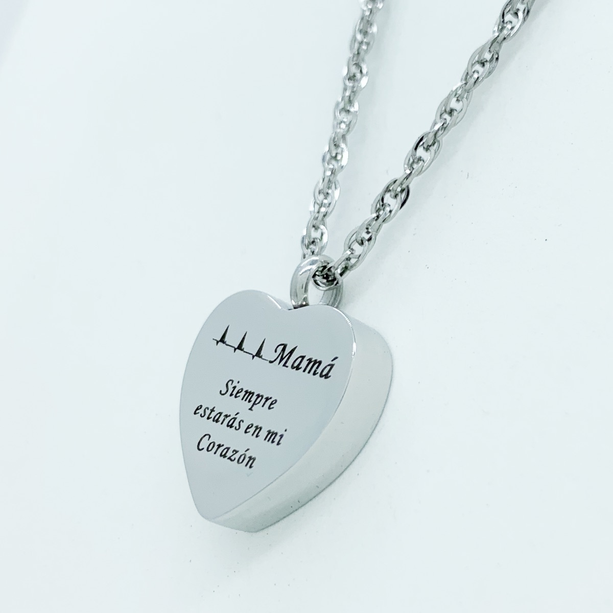 Dije Para Cenizas Cremación Urna Funeraria Relicario 05 - Acero inoxidable- Joyeria,Relicario,Diseño Elegante