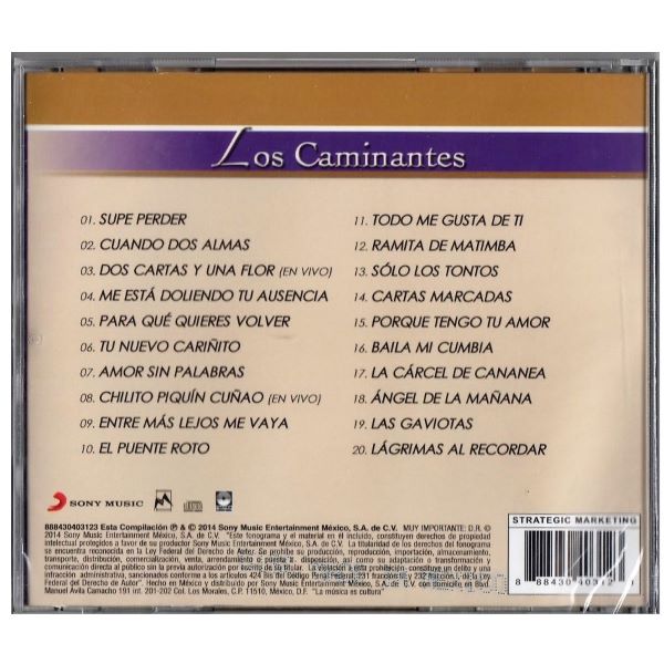 CD Los Caminantes ~ Brillantes (20 éxitos)
