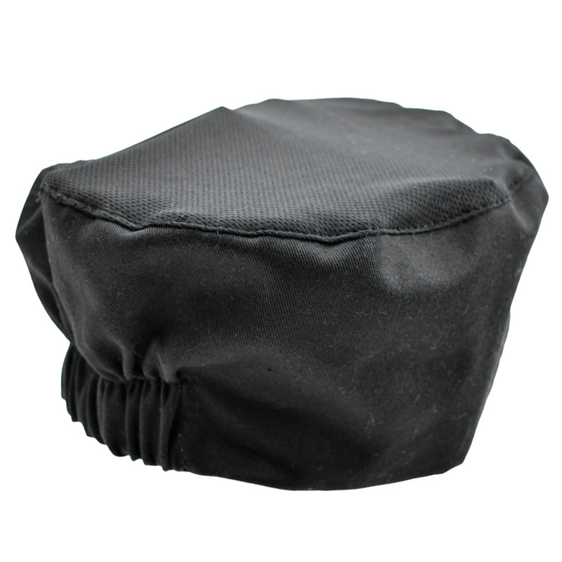 Cofía de Cocina, Gorro para Chef, Color Negro, Ajustable, Marca Red Baboon, Modelo Ratui