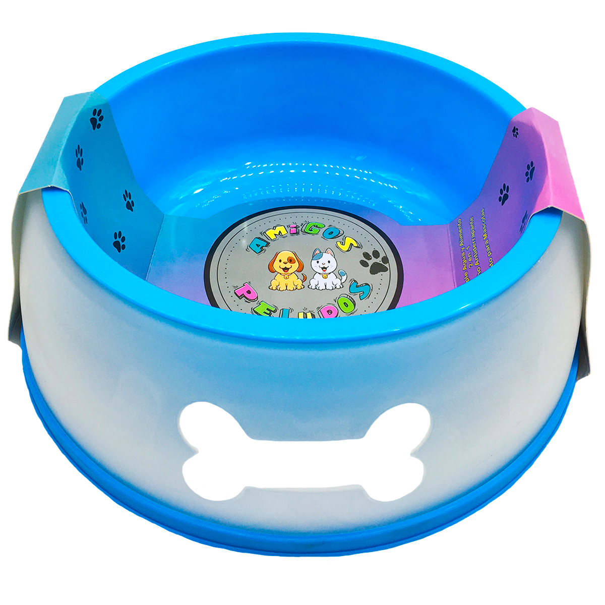 Plato Para Gato Perro Mascota 2 En 1 Agua Y Croqueta Comedero