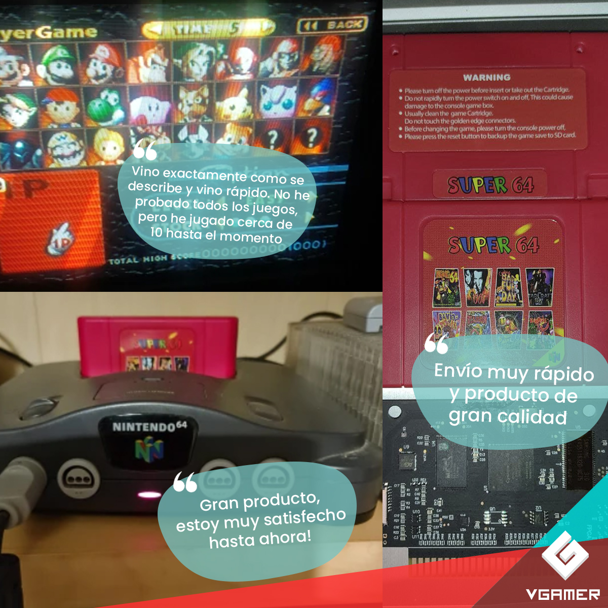 Cartucho Nintendo 64 Multi Juegos N64 16 Gb Videojuegos
