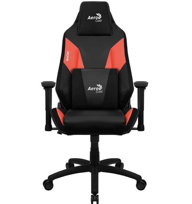 Silla Gamer Aerocool  Admiral Champion, hasta 150kg, Negro/Rojo