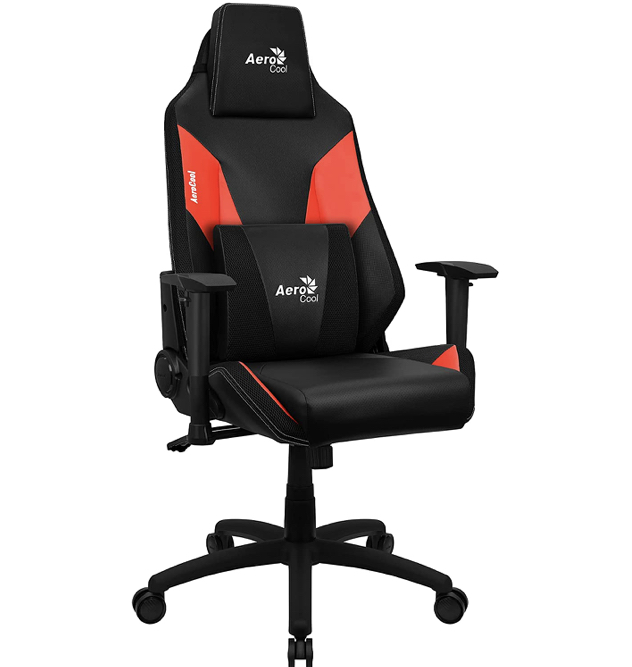 Silla Gamer Aerocool  Admiral Champion, hasta 150kg, Negro/Rojo