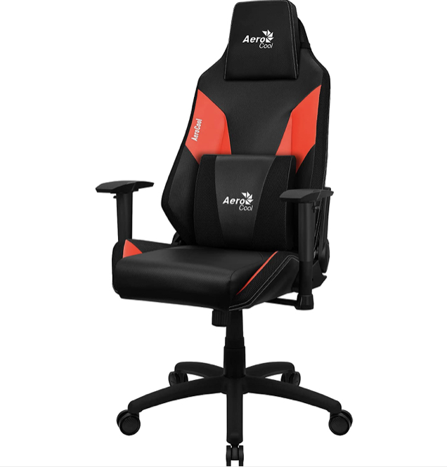 Silla Gamer Aerocool  Admiral Champion, hasta 150kg, Negro/Rojo
