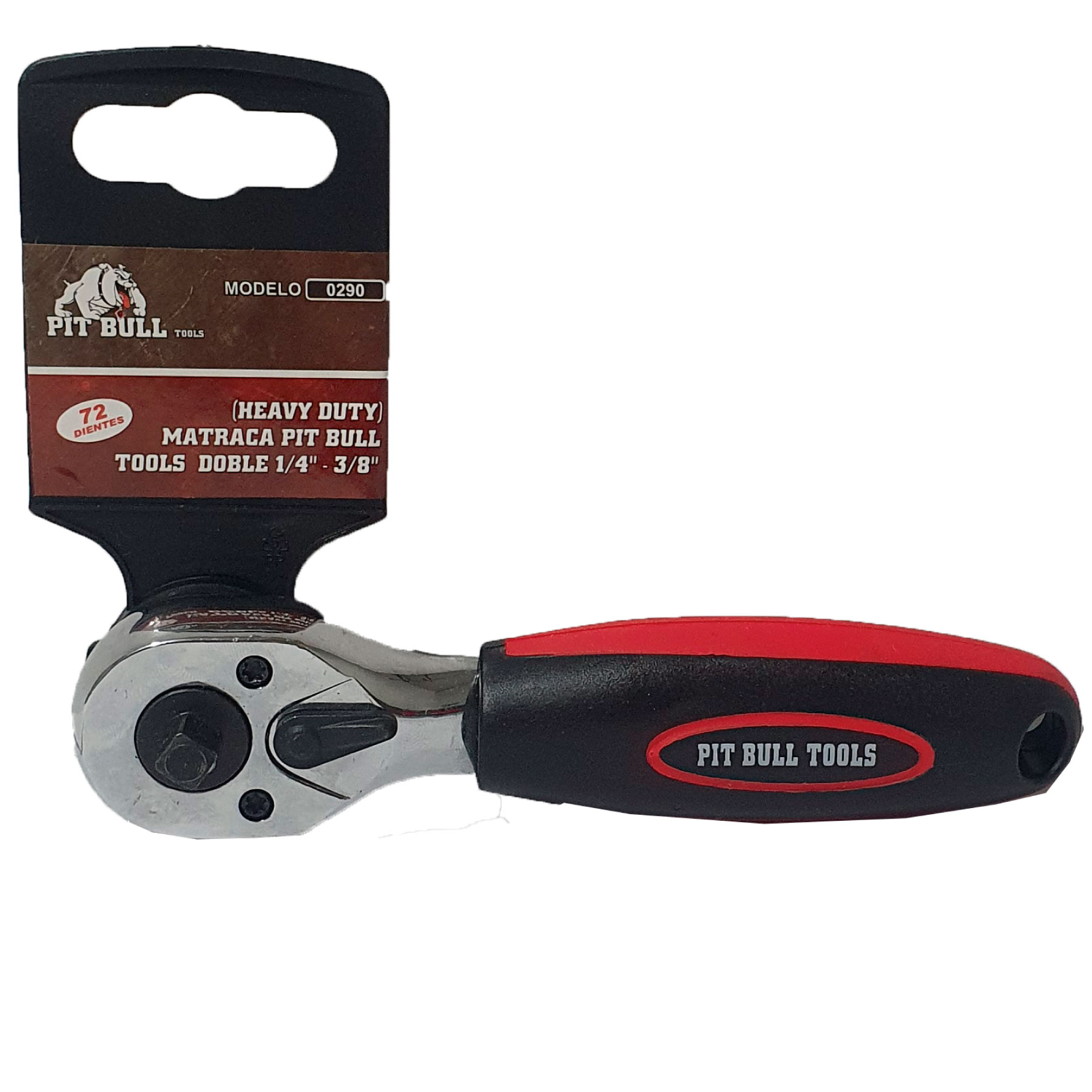 Matraca Doble 1/4 y 3/8 Pitbull 0290