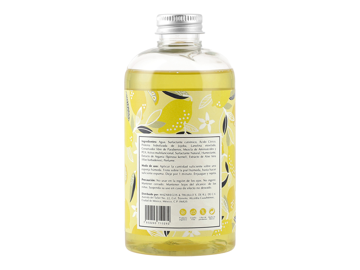 Jabón Corporal, sin sulfatos, sin parabenos, Aroma Citrus Party, 250 ml