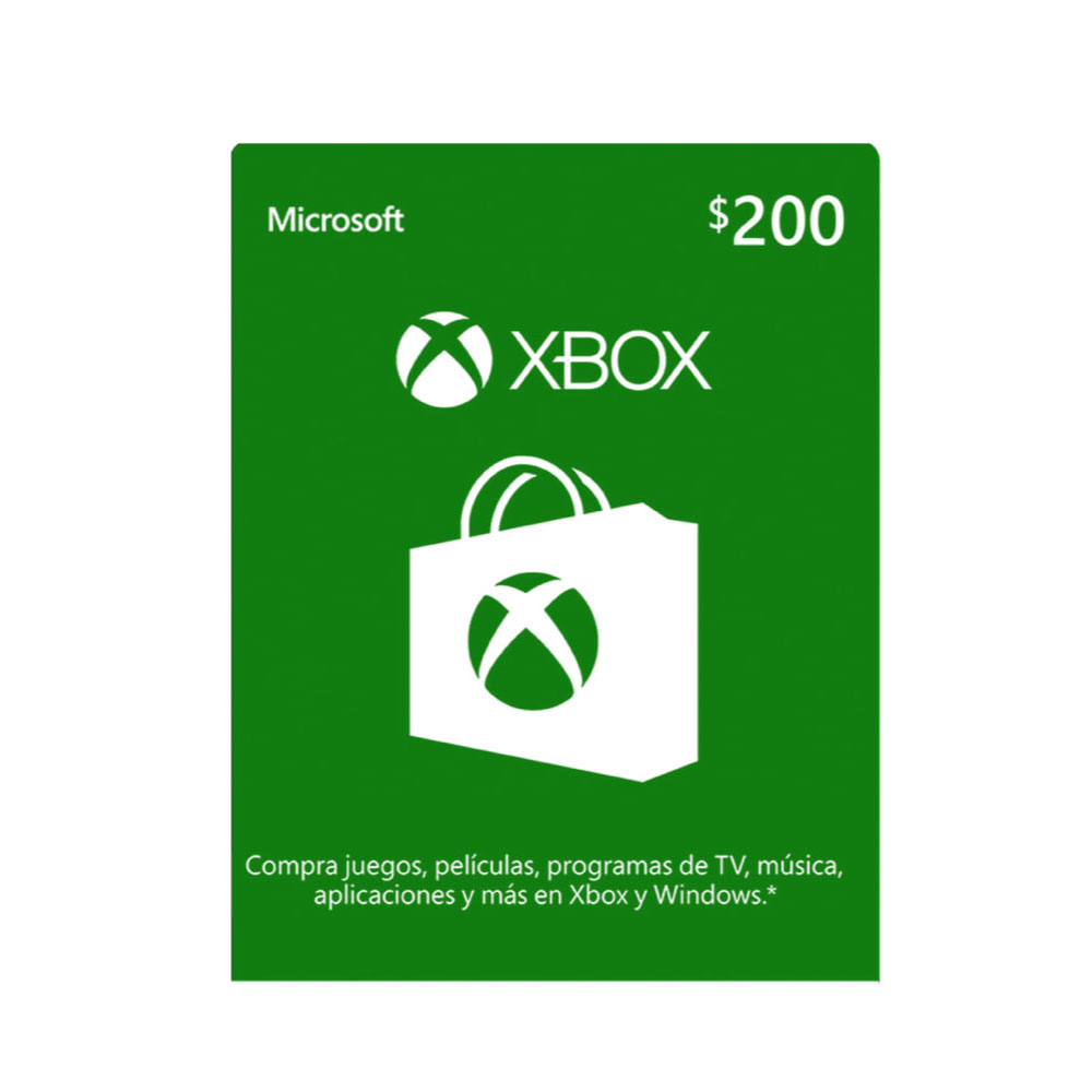 Microsoft  Xbox Giftcard tarjeta prepago, Pin Digital